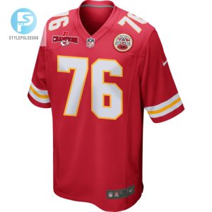 Prince Tega Wanogho 76 Kansas City Chiefs Afc Champions Patch Game Men Jersey Red stylepulseusa 1 1