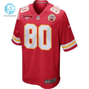 Montrell Washington 80 Kansas City Chiefs Afc Champions Patch Game Men Jersey Red stylepulseusa 1 1