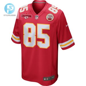 Izaiah Gathings 85 Kansas City Chiefs Afc Champions Patch Game Men Jersey Red stylepulseusa 1 1