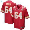 Wanya Morris 64 Kansas City Chiefs Afc Champions Patch Game Men Jersey Red stylepulseusa 1