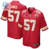 Truman Jones 57 Kansas City Chiefs Afc Champions Patch Game Men Jersey Red stylepulseusa 1