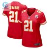 Mike Edwards 21 Kansas City Chiefs Women Game Jersey Red stylepulseusa 1