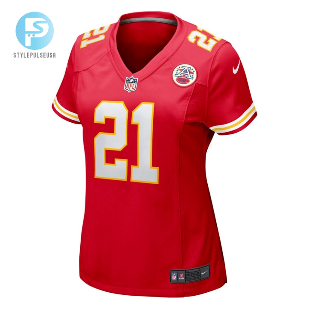 Mike Edwards 21 Kansas City Chiefs Women Game Jersey  Red 