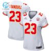 Drue Tranquill 23 Kansas City Chiefs 2024 Divisional Patch Game Women Jersey White stylepulseusa 1