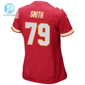 Donovan Smith 79 Kansas City Chiefs 2024 Divisional Patch Game Women Jersey Red stylepulseusa 1 2