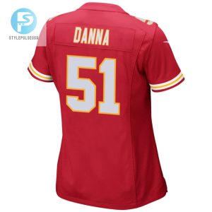 Mike Danna 51 Kansas City Chiefs 2024 Divisional Patch Game Women Jersey Red stylepulseusa 1 2