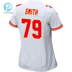 Donovan Smith 79 Kansas City Chiefs 2024 Divisional Patch Game Women Jersey White stylepulseusa 1 2