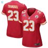 Drue Tranquill 23 Kansas City Chiefs 2024 Divisional Patch Game Women Jersey Red stylepulseusa 1