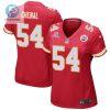 Leo Chenal 54 Kansas City Chiefs 2024 Divisional Patch Game Women Jersey Red stylepulseusa 1