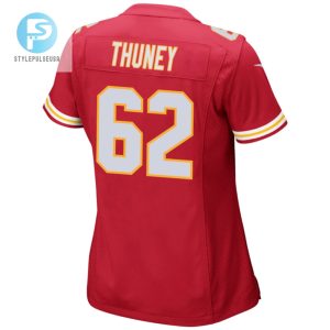 Joe Thuney 62 Kansas City Chiefs 2024 Divisional Patch Game Women Jersey Red stylepulseusa 1 2