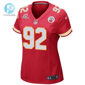 Neil Farrell 92 Kansas City Chiefs 2024 Divisional Patch Game Women Jersey Red stylepulseusa 1 1