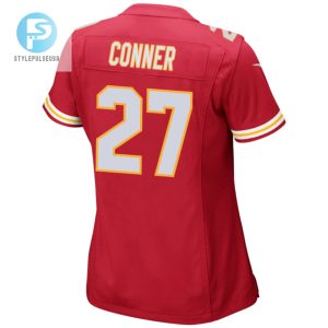 Chamarri Conner 27 Kansas City Chiefs 2024 Divisional Patch Game Women Jersey Red stylepulseusa 1 2