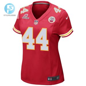 Cam Jones 44 Kansas City Chiefs 2024 Divisional Patch Game Women Jersey Red stylepulseusa 1 1