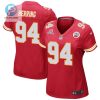 Malik Herring 94 Kansas City Chiefs 2024 Divisional Patch Game Women Jersey Red stylepulseusa 1