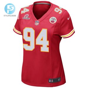 Malik Herring 94 Kansas City Chiefs 2024 Divisional Patch Game Women Jersey Red stylepulseusa 1 1