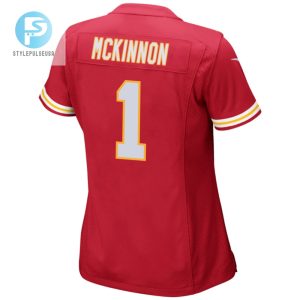 Jerick Mckinnon 1 Kansas City Chiefs 2024 Divisional Patch Game Women Jersey Red stylepulseusa 1 2