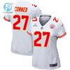 Chamarri Conner 27 Kansas City Chiefs 2024 Divisional Patch Game Women Jersey White stylepulseusa 1