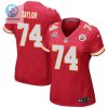 Jawaan Taylor 74 Kansas City Chiefs 2024 Divisional Patch Game Women Jersey Red stylepulseusa 1