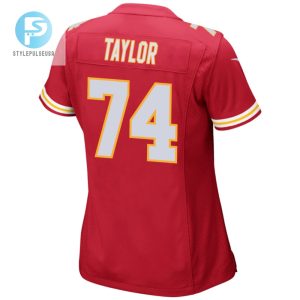 Jawaan Taylor 74 Kansas City Chiefs 2024 Divisional Patch Game Women Jersey Red stylepulseusa 1 2