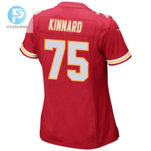 Darian Kinnard 75 Kansas City Chiefs 2024 Divisional Patch Game Women Jersey Red stylepulseusa 1 2