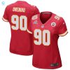 Charles Omenihu 90 Kansas City Chiefs 2024 Divisional Patch Game Women Jersey Red stylepulseusa 1