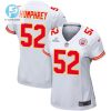 Creed Humphrey 52 Kansas City Chiefs 2024 Divisional Patch Game Women Jersey White stylepulseusa 1