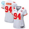 Malik Herring 94 Kansas City Chiefs 2024 Divisional Patch Game Women Jersey White stylepulseusa 1