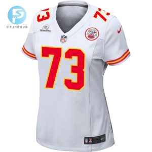 Nick Allegretti 73 Kansas City Chiefs 2024 Divisional Patch Game Women Jersey White stylepulseusa 1 1