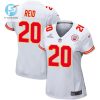 Justin Reid 20 Kansas City Chiefs 2024 Divisional Patch Game Women Jersey White stylepulseusa 1