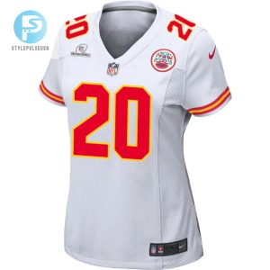 Justin Reid 20 Kansas City Chiefs 2024 Divisional Patch Game Women Jersey White stylepulseusa 1 1