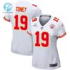 Kadarius Toney 19 Kansas City Chiefs 2024 Divisional Patch Game Women Jersey White stylepulseusa 1