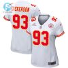 Matt Dickerson 93 Kansas City Chiefs 2024 Divisional Patch Game Women Jersey White stylepulseusa 1