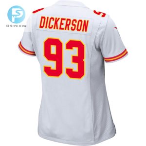 Matt Dickerson 93 Kansas City Chiefs 2024 Divisional Patch Game Women Jersey White stylepulseusa 1 2