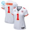 Jerick Mckinnon 1 Kansas City Chiefs 2024 Divisional Patch Game Women Jersey White stylepulseusa 1