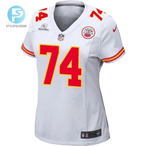 Jawaan Taylor 74 Kansas City Chiefs 2024 Divisional Patch Game Women Jersey White stylepulseusa 1 1