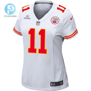 Marquez Valdesscantling 11 Kansas City Chiefs 2024 Divisional Patch Game Women Jersey White stylepulseusa 1 1