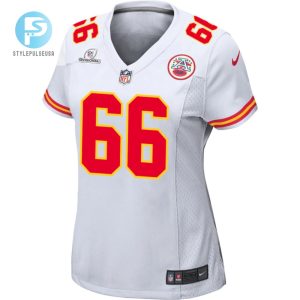 Mike Caliendo 66 Kansas City Chiefs 2024 Divisional Patch Game Women Jersey White stylepulseusa 1 1