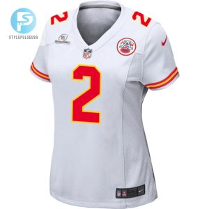 Joshua Williams 2 Kansas City Chiefs 2024 Divisional Patch Game Women Jersey White stylepulseusa 1 1