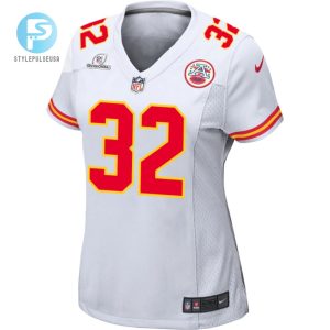 Nick Bolton 32 Kansas City Chiefs 2024 Divisional Patch Game Women Jersey White stylepulseusa 1 1