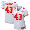 Jack Cochrane 43 Kansas City Chiefs 2024 Divisional Patch Game Women Jersey White stylepulseusa 1