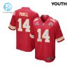 Cornell Powell 14 Kansas City Chiefs 2024 Divisional Patch Game Youth Jersey Red stylepulseusa 1