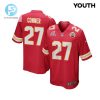 Chamarri Conner 27 Kansas City Chiefs 2024 Divisional Patch Game Youth Jersey Red stylepulseusa 1