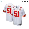 Mike Danna 51 Kansas City Chiefs 2024 Divisional Patch Game Youth Jersey White stylepulseusa 1