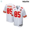 Izaiah Gathings 85 Kansas City Chiefs 2024 Divisional Patch Game Youth Jersey White stylepulseusa 1