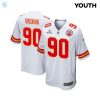 Charles Omenihu 90 Kansas City Chiefs 2024 Divisional Patch Game Youth Jersey White stylepulseusa 1