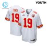 Kadarius Toney 19 Kansas City Chiefs 2024 Divisional Patch Game Youth Jersey White stylepulseusa 1