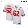 Joe Thuney 62 Kansas City Chiefs 2024 Divisional Patch Game Youth Jersey White stylepulseusa 1