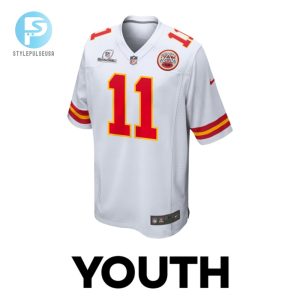 Marquez Valdesscantling 11 Kansas City Chiefs 2024 Divisional Patch Game Youth Jersey White stylepulseusa 1 1