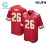 Deon Bush 26 Kansas City Chiefs 2024 Divisional Patch Game Youth Jersey Red stylepulseusa 1