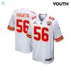 George Karlaftis 56 Kansas City Chiefs 2024 Divisional Patch Game Youth Jersey White stylepulseusa 1